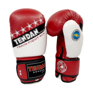 GLOVES I.T.F. PU 10oz APPROVED "STARS" RED | BOXING GLOVES E.I.T.F. APPROVED 10oz. NEW "STAR" DESIGN.