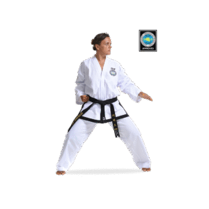 ITF Approved Dobok Black Belt (RIBBED)