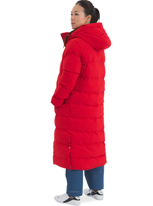 Μακρύ Μπουφάν Daedo Κόκκινο – Daedo Full Body Jacket Red Puffer - Image 4
