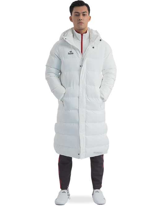 Μακρύ Μπουφάν Daedo Λευκό – Daedo Full Body Jacket White Puffer