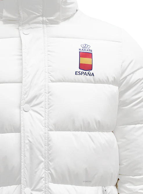 Μακρύ Μπουφάν Daedo Λευκό – Daedo Full Body Jacket White RFEK Puffer - Image 3